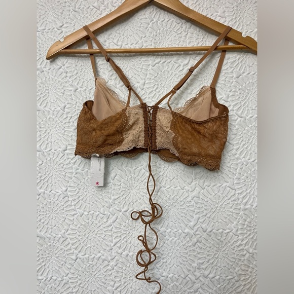 Cosabella Tosca Underwire Demi Bra Size 36B Brown Cream Lace Sexy Intimate NWT - Picture 4 of 12